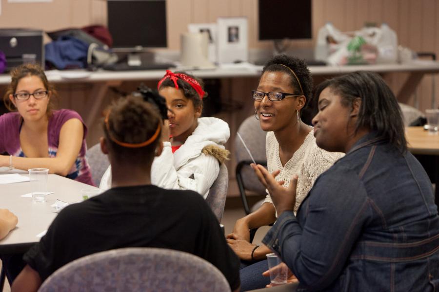 Beloit College students mentor young women of the Beloit community.